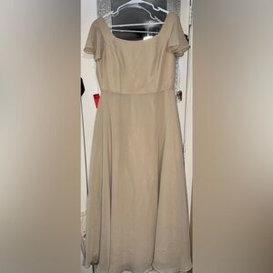 JJs House Strapless Cream Dress size 12